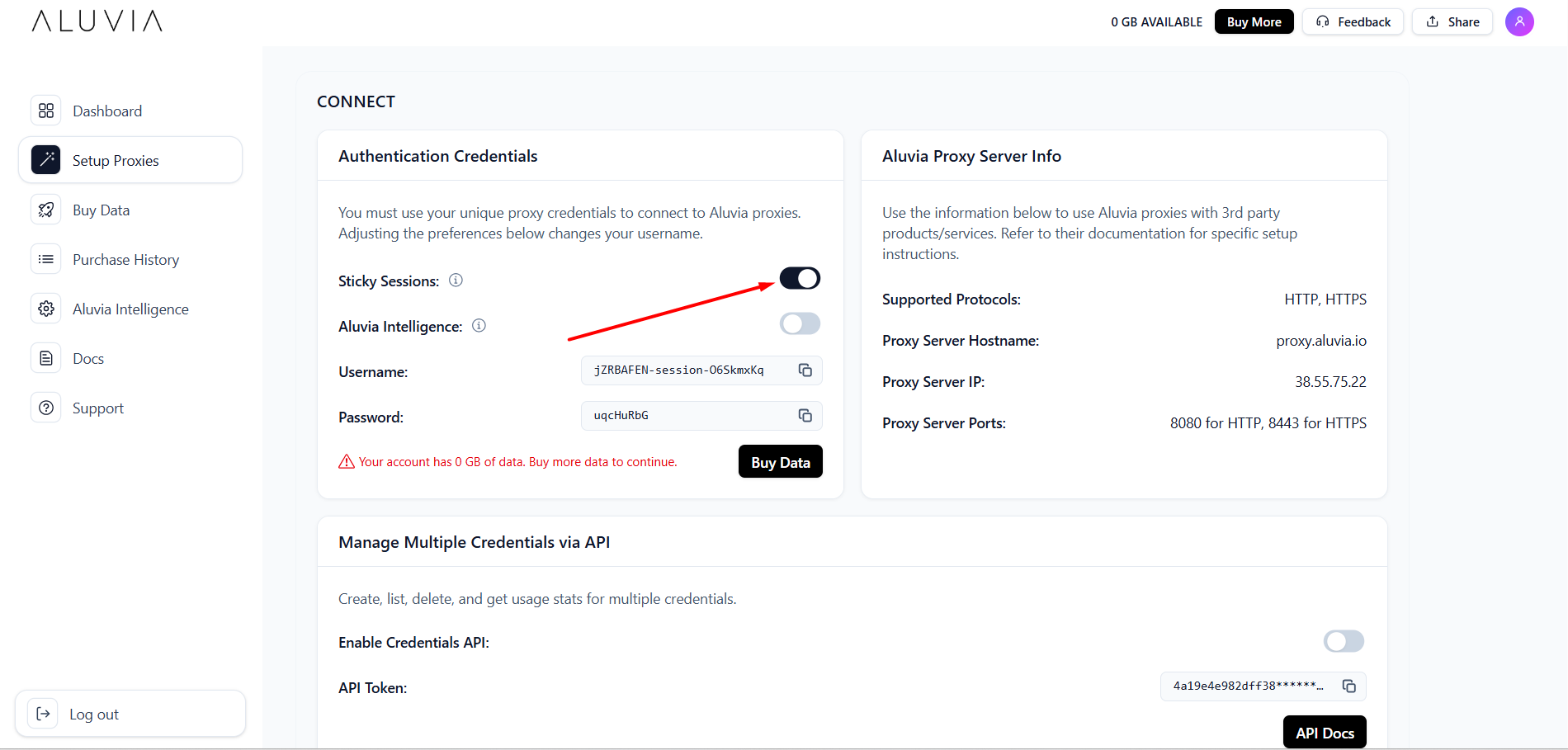 Enable Sticky Session